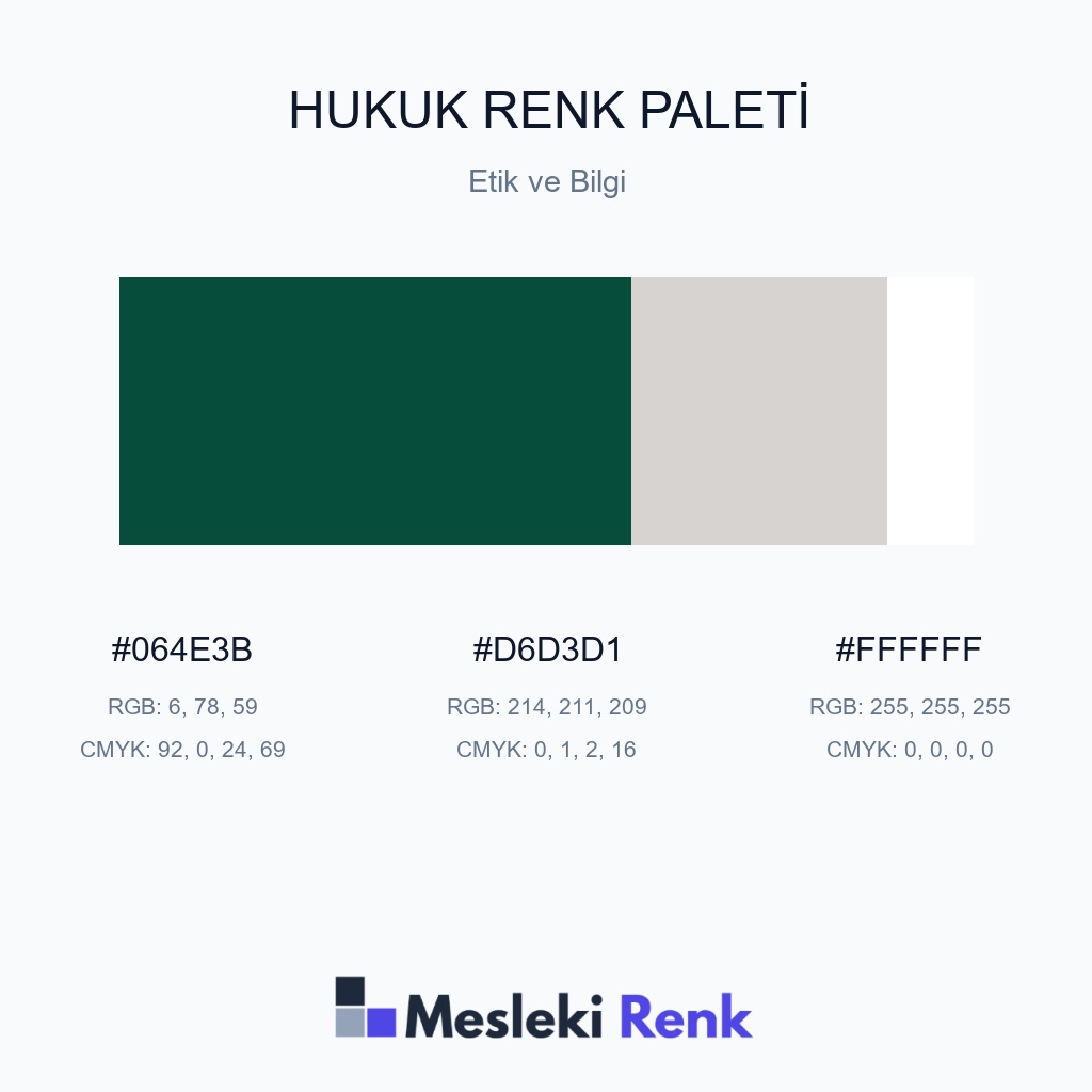 Hukuk Etik ve Bilgi Renk Paleti