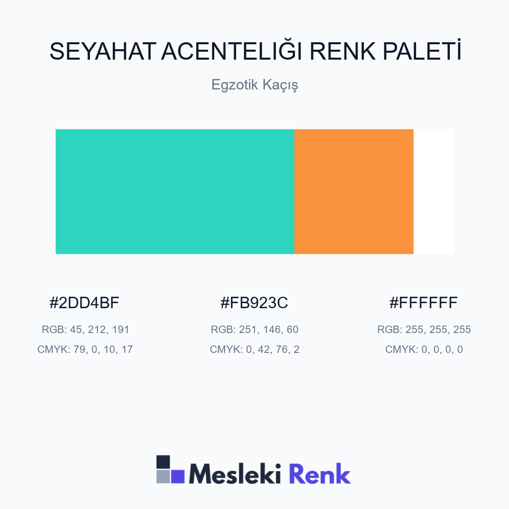 Seyahat Acenteliği Egzotik Kaçış Renk Paleti