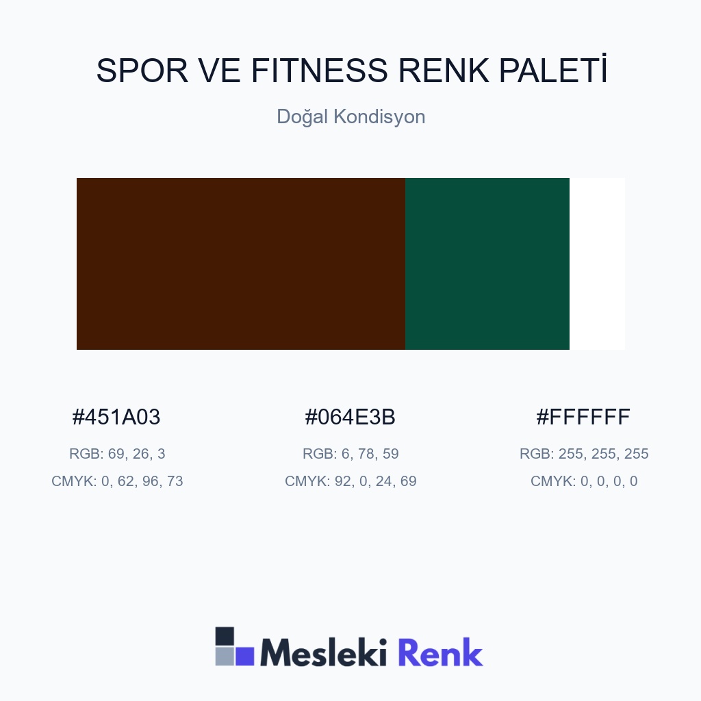 Spor ve Fitness Doğal Kondisyon Renk Paleti