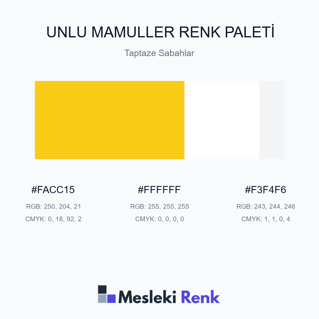 Unlu Mamuller Taptaze Sabahlar Renk Paleti