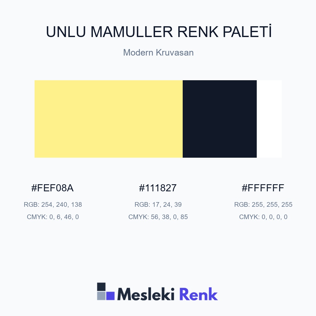 Unlu Mamuller Modern Kruvasan Renk Paleti