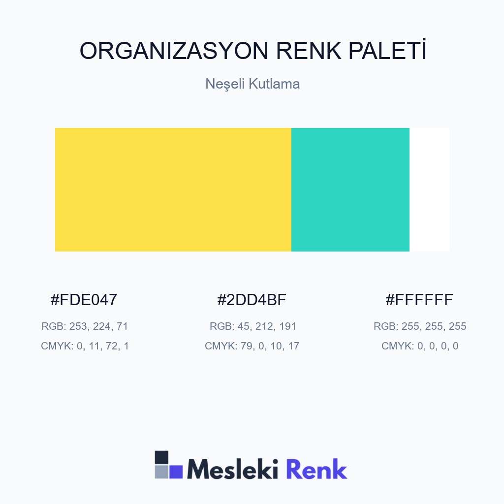 Organizasyon Neşeli Kutlama Renk Paleti