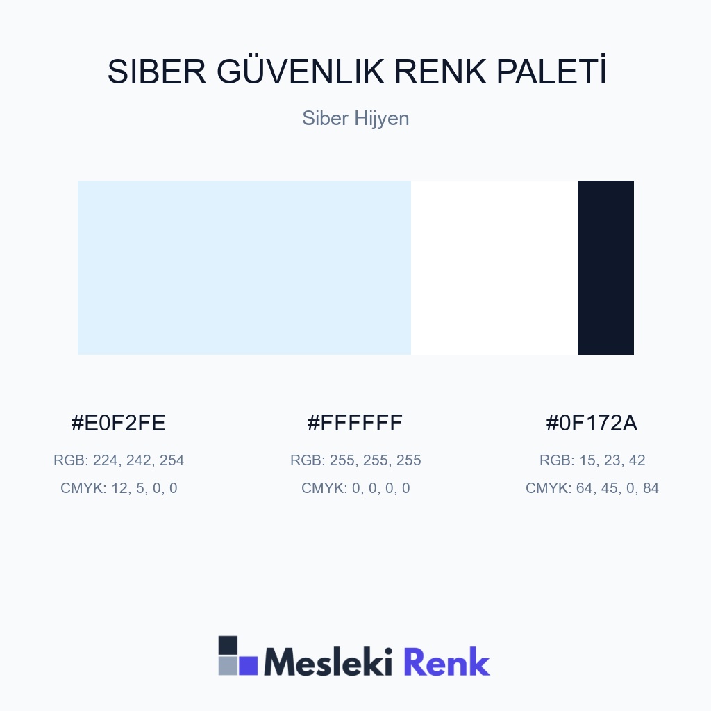 Siber Güvenlik Siber Hijyen Renk Paleti