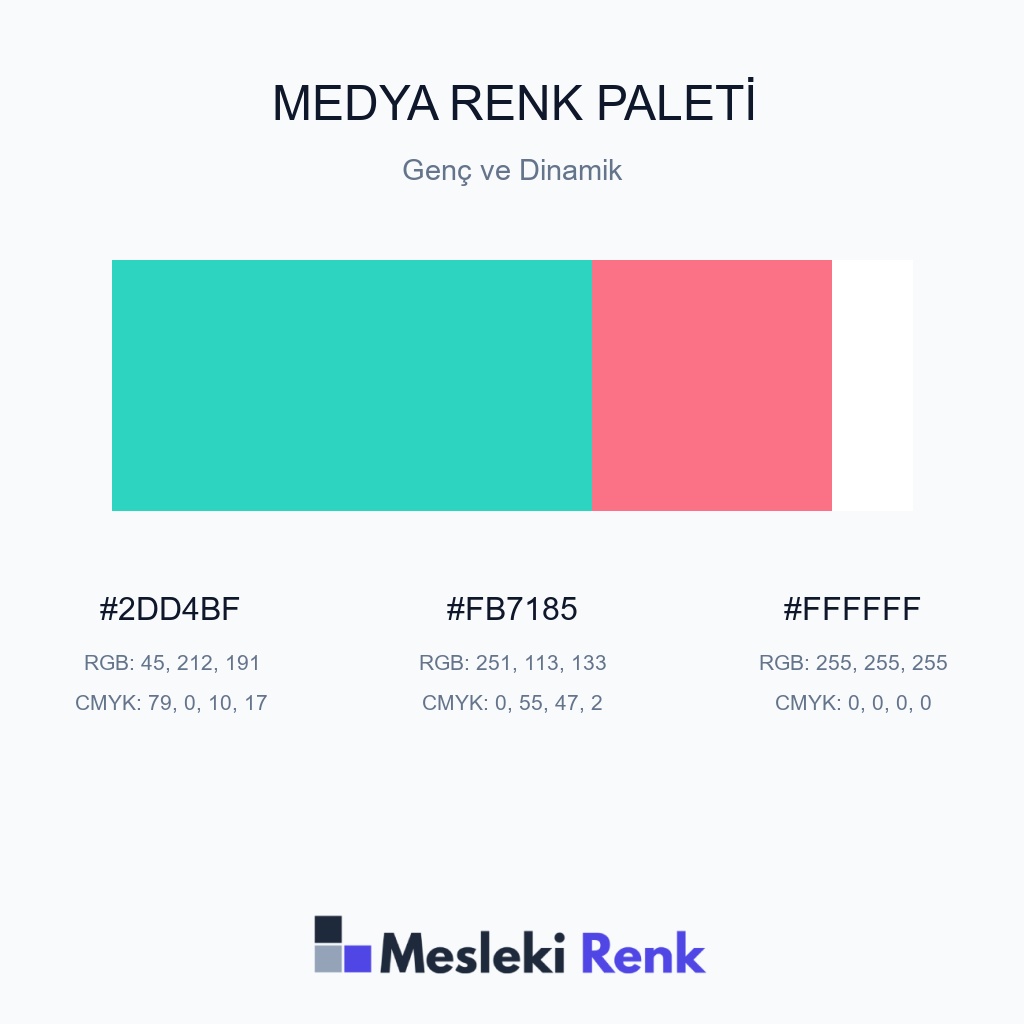 Medya Genç ve Dinamik Renk Paleti