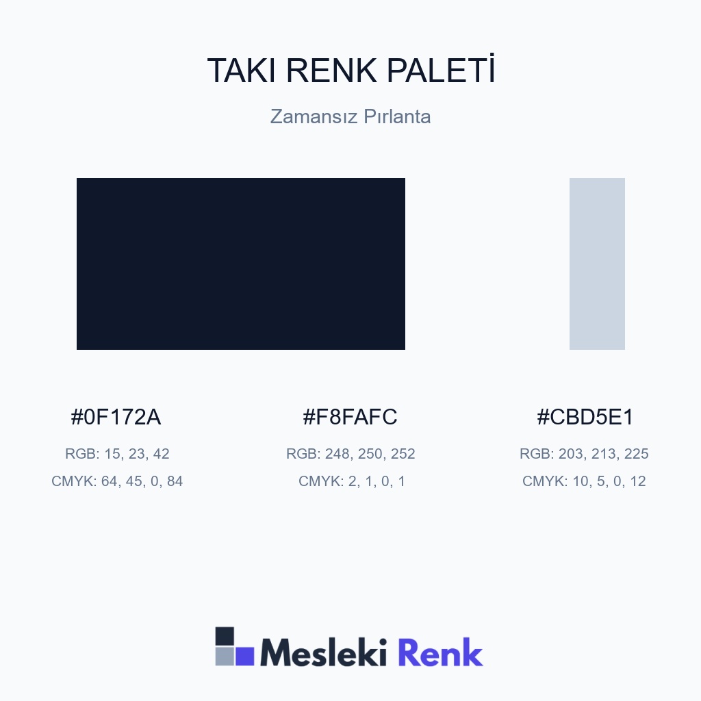 Takı Zamansız Pırlanta Renk Paleti