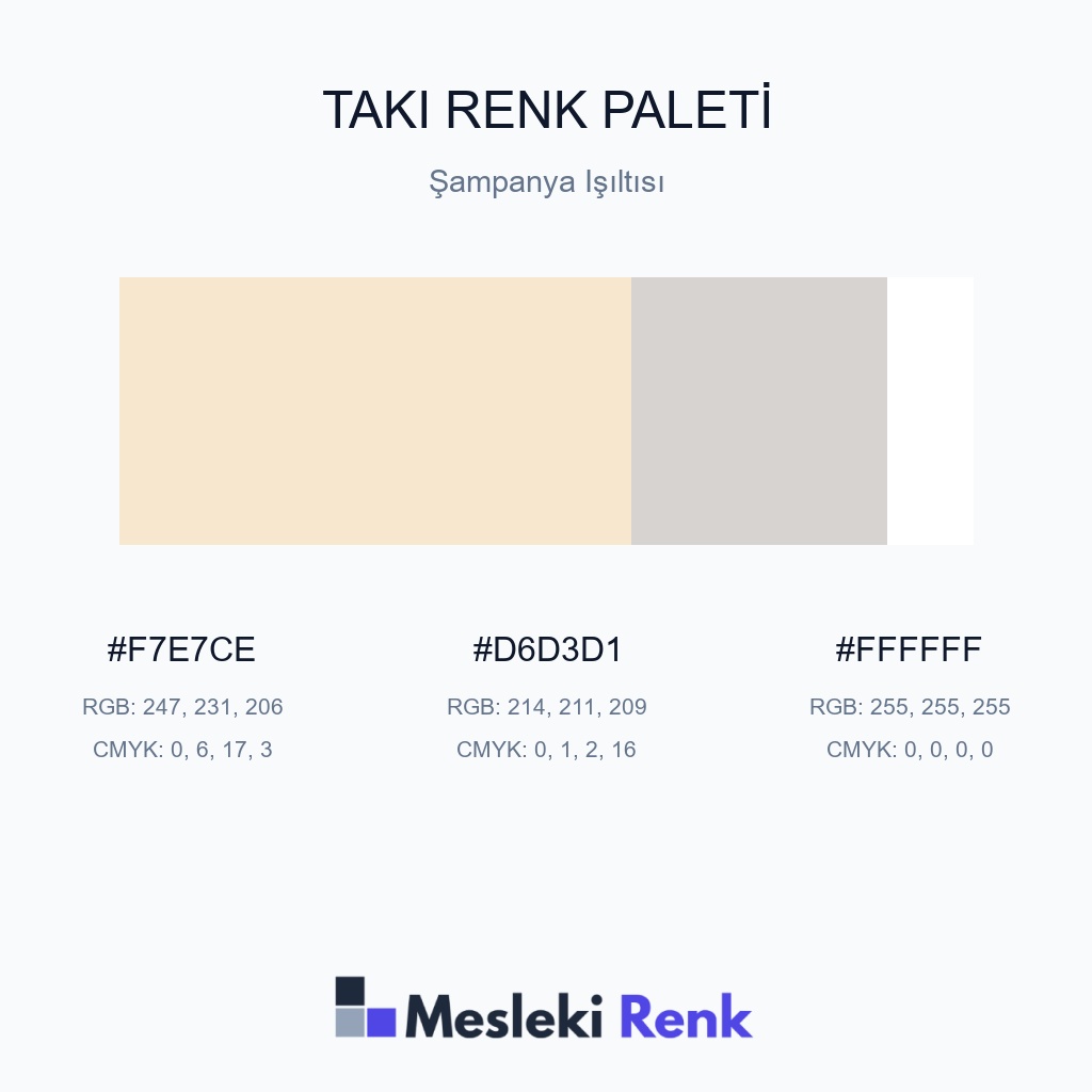 Takı Şampanya Işıltısı Renk Paleti