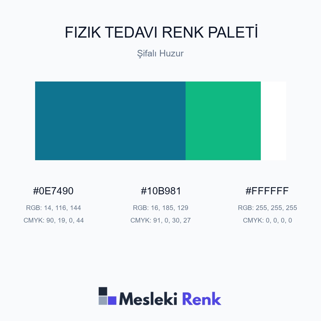 Fizik Tedavi Şifalı Huzur Renk Paleti