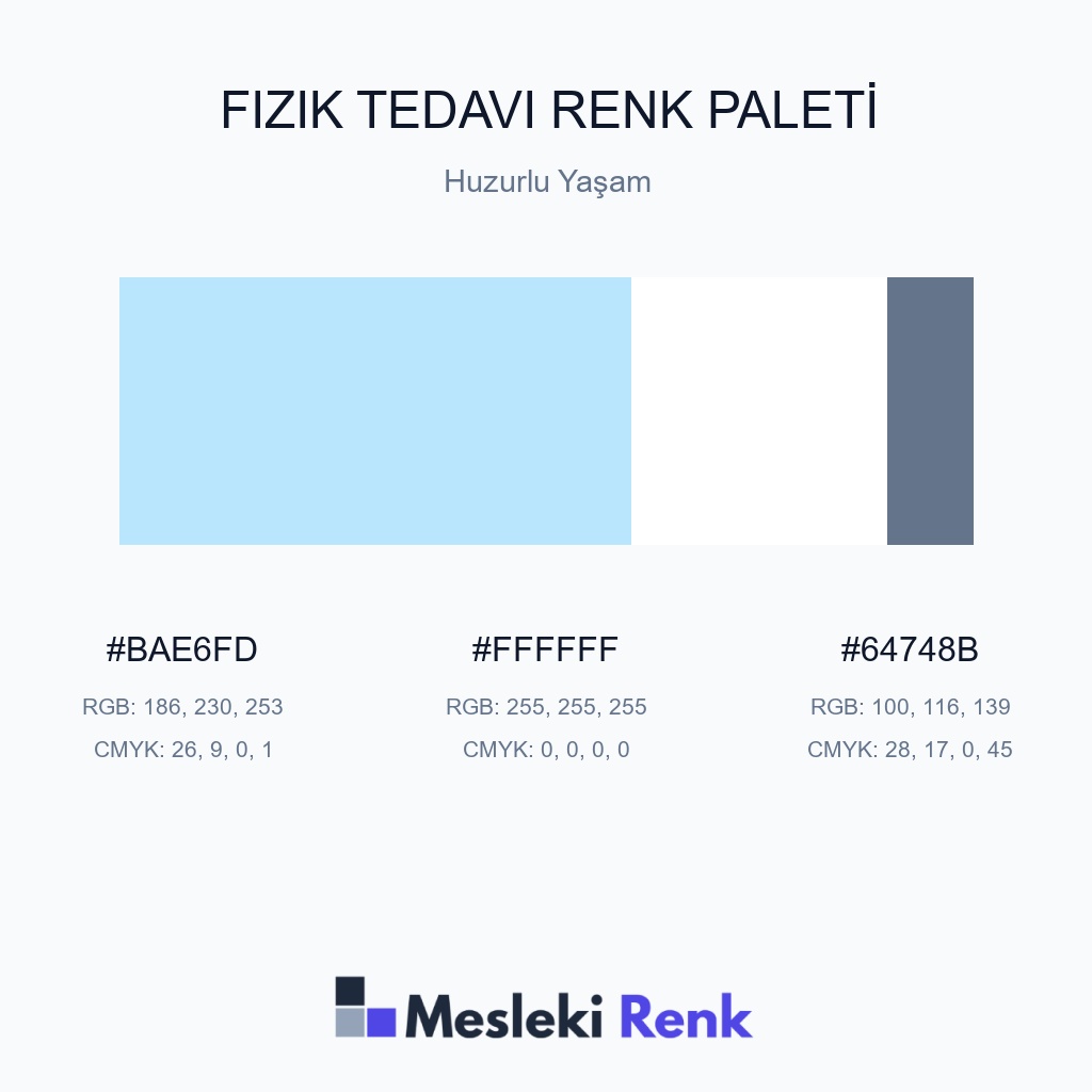Fizik Tedavi Huzurlu Yaşam Renk Paleti