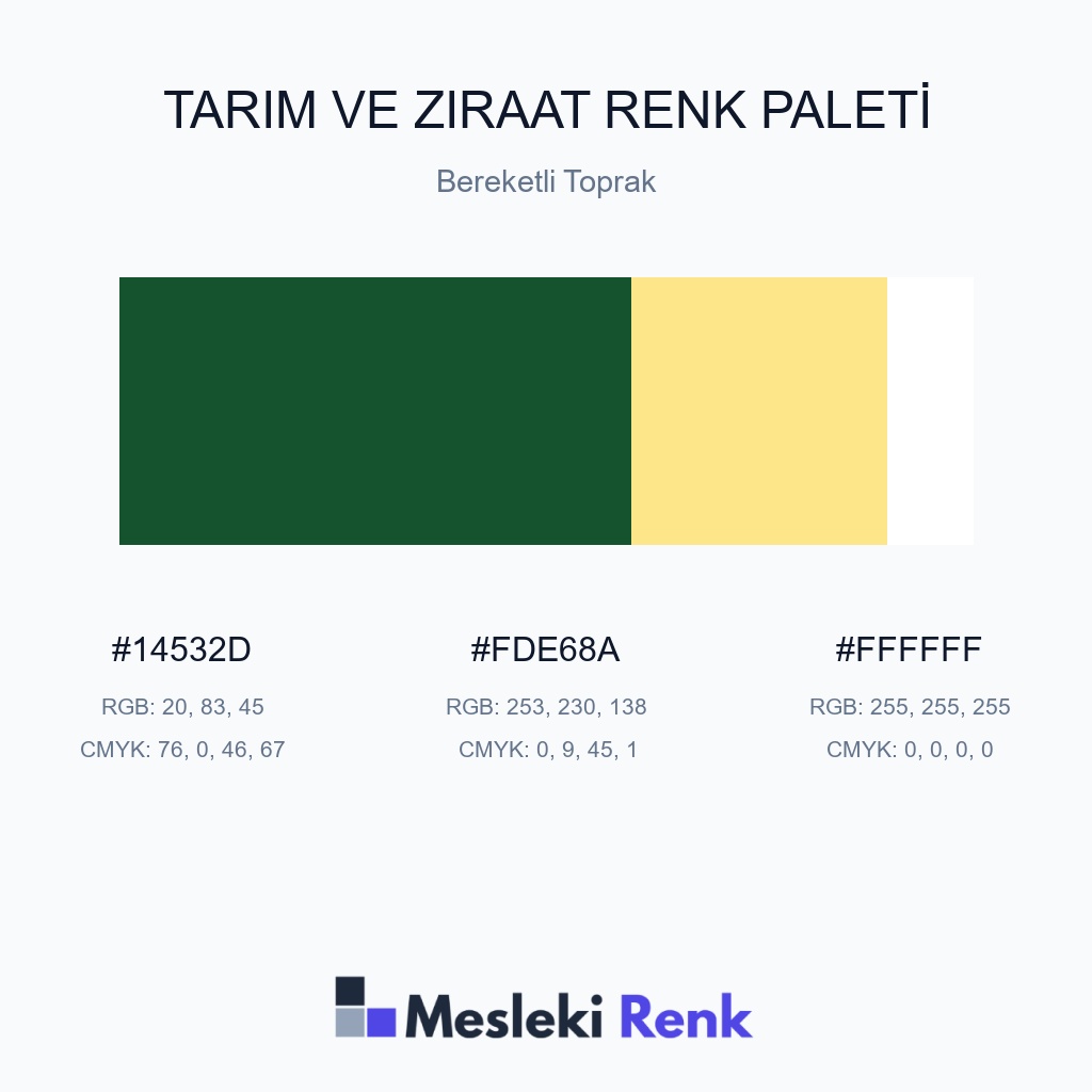 Tarım ve Ziraat Bereketli Toprak Renk Paleti