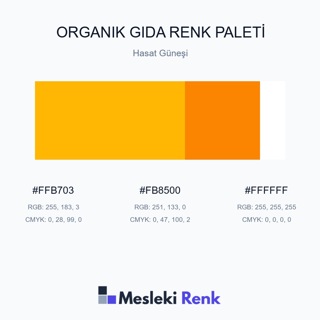 Organik Gıda Hasat Güneşi Renk Paleti