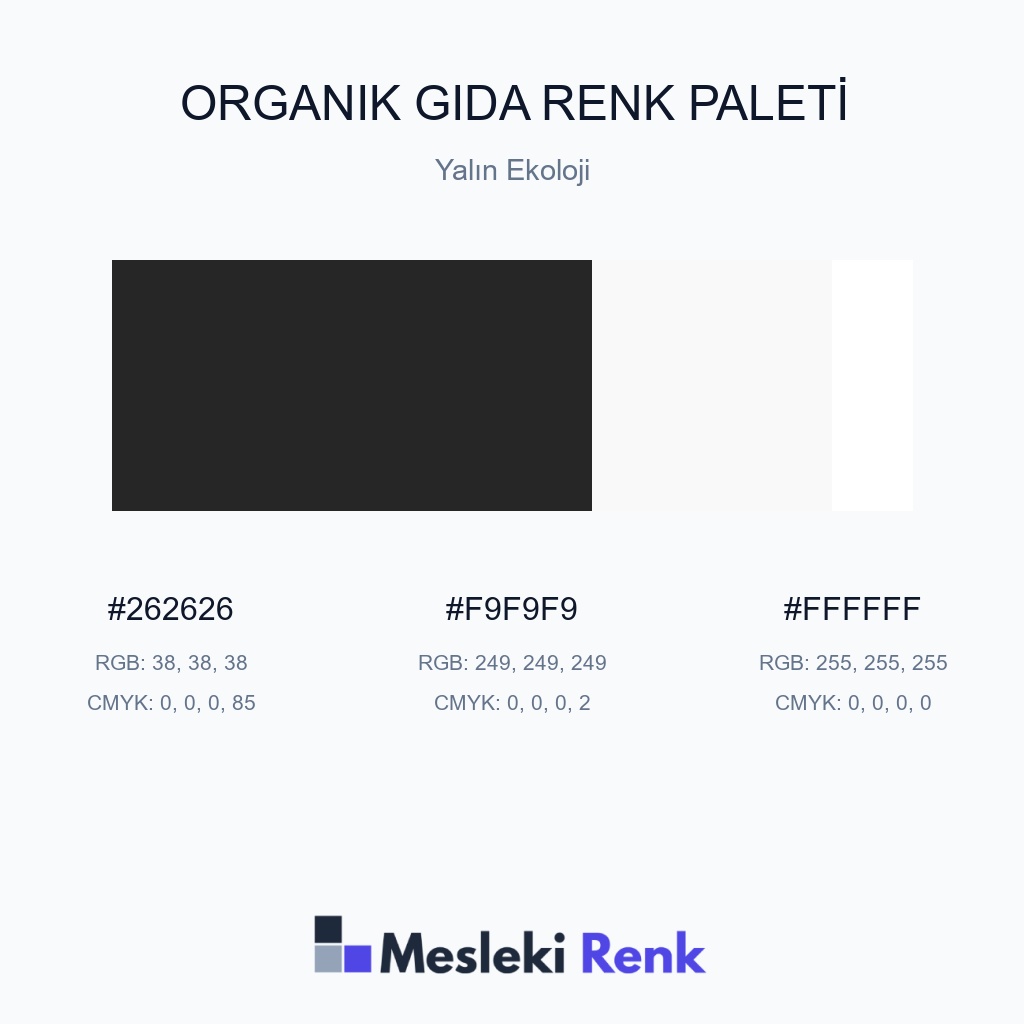 Organik Gıda Yalın Ekoloji Renk Paleti