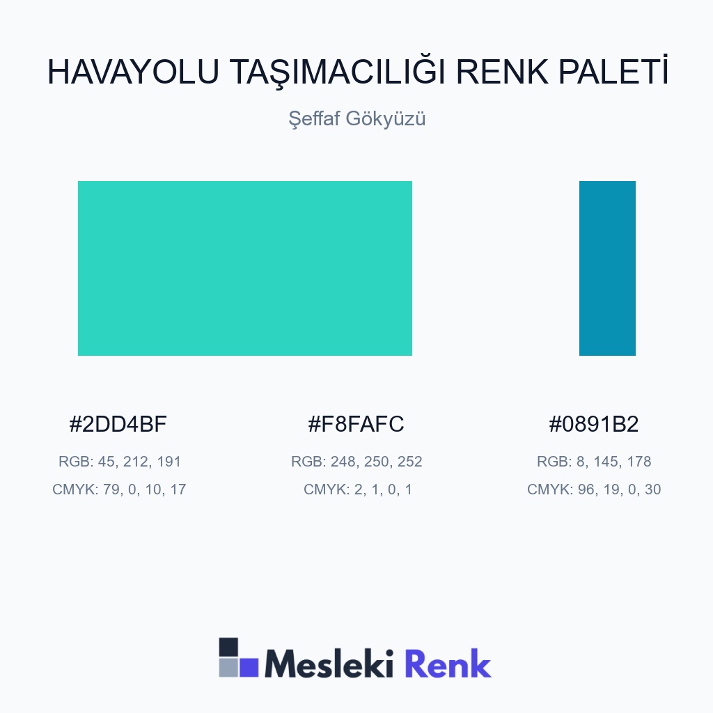 Havayolu Taşımacılığı Şeffaf Gökyüzü Renk Paleti