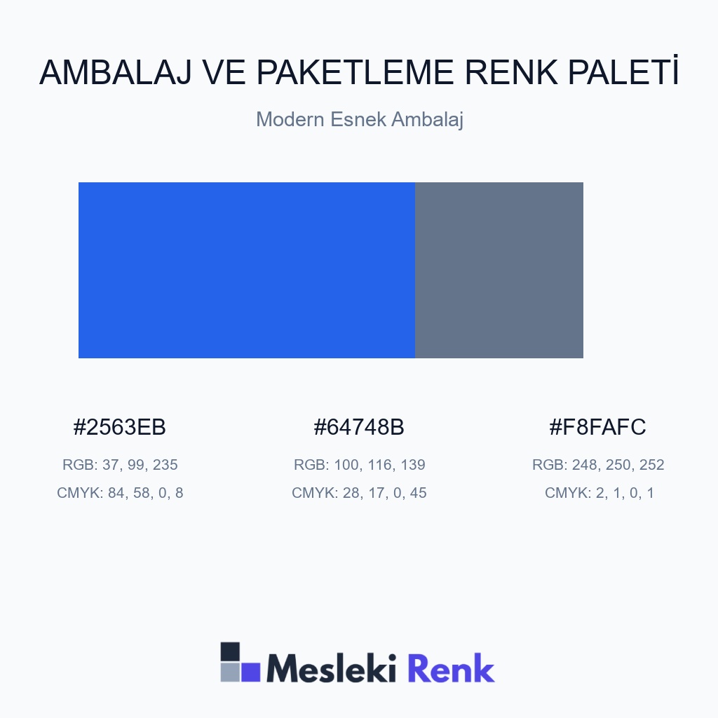 Ambalaj ve Paketleme Modern Esnek Ambalaj Renk Paleti
