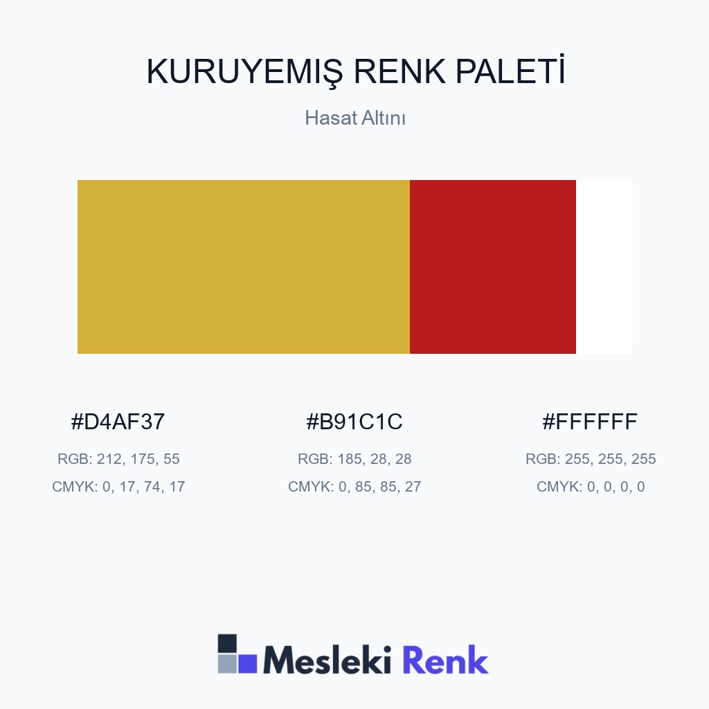 Kuruyemiş Hasat Altını Renk Paleti