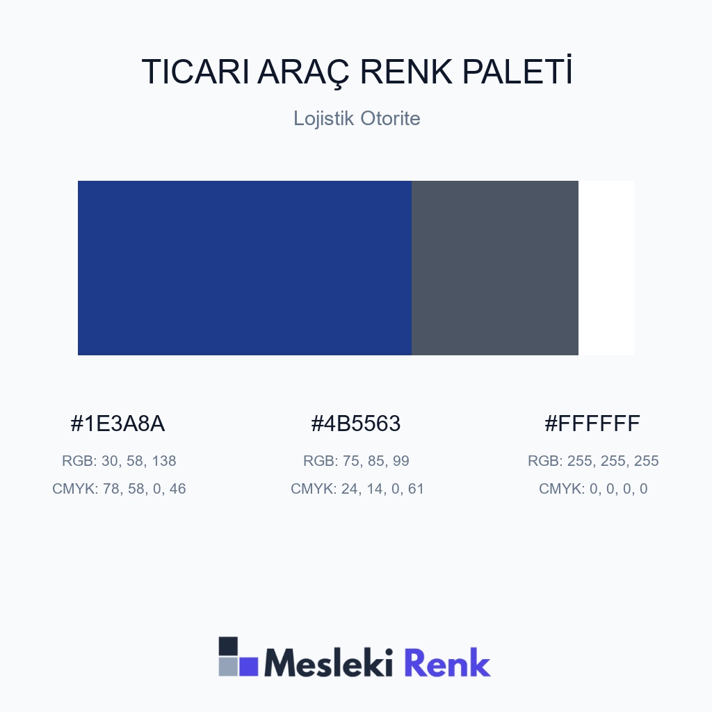 Ticari Araç Lojistik Otorite Renk Paleti