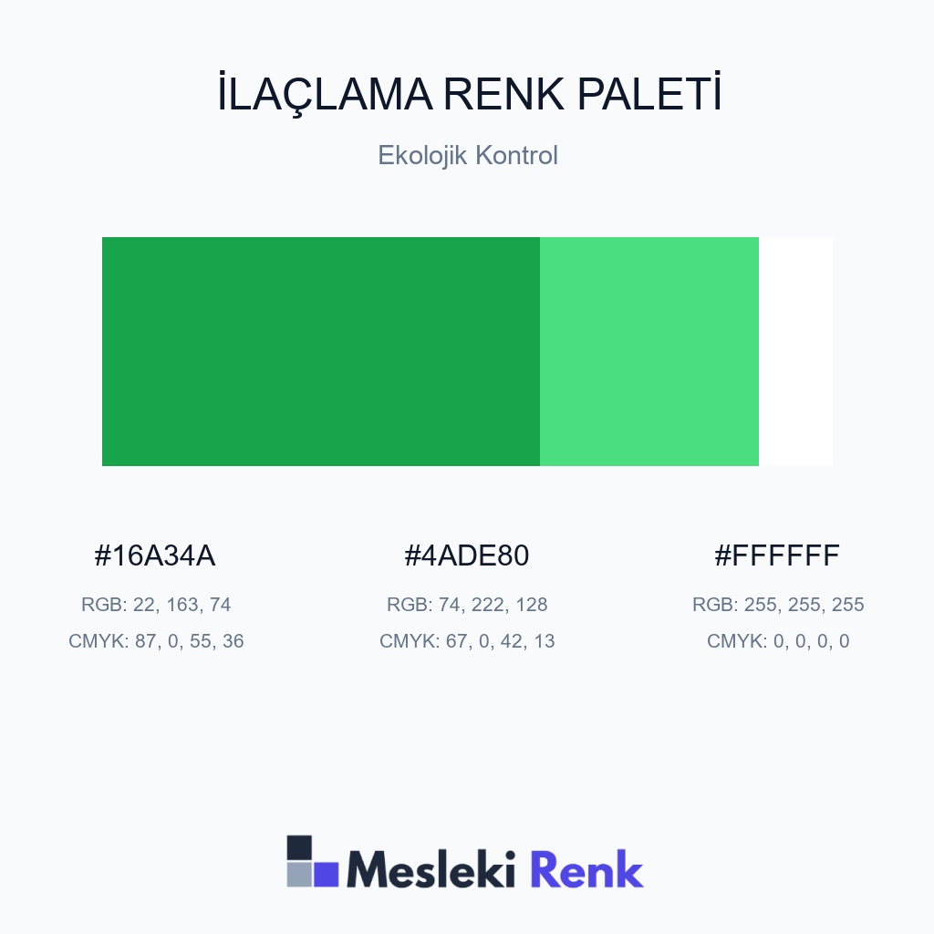 İlaçlama Ekolojik Kontrol Renk Paleti