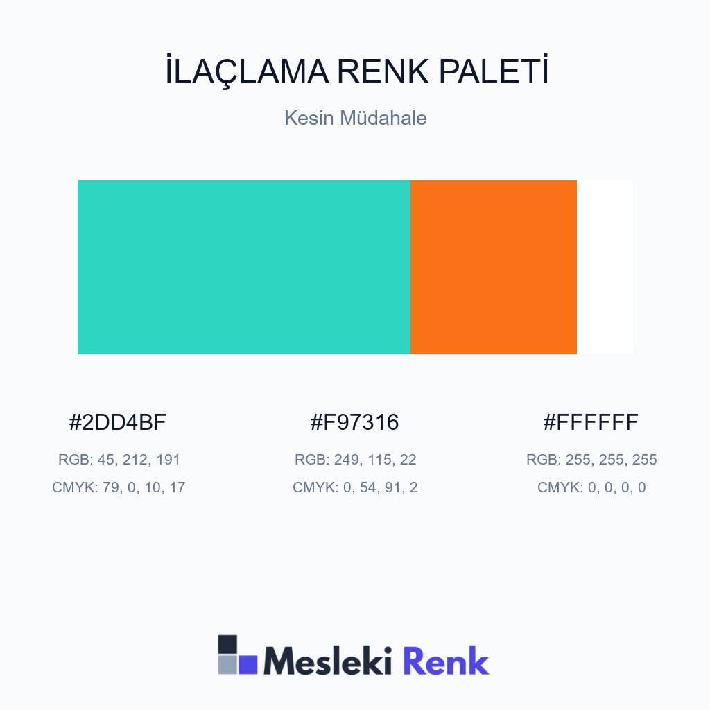 İlaçlama Kesin Müdahale Renk Paleti