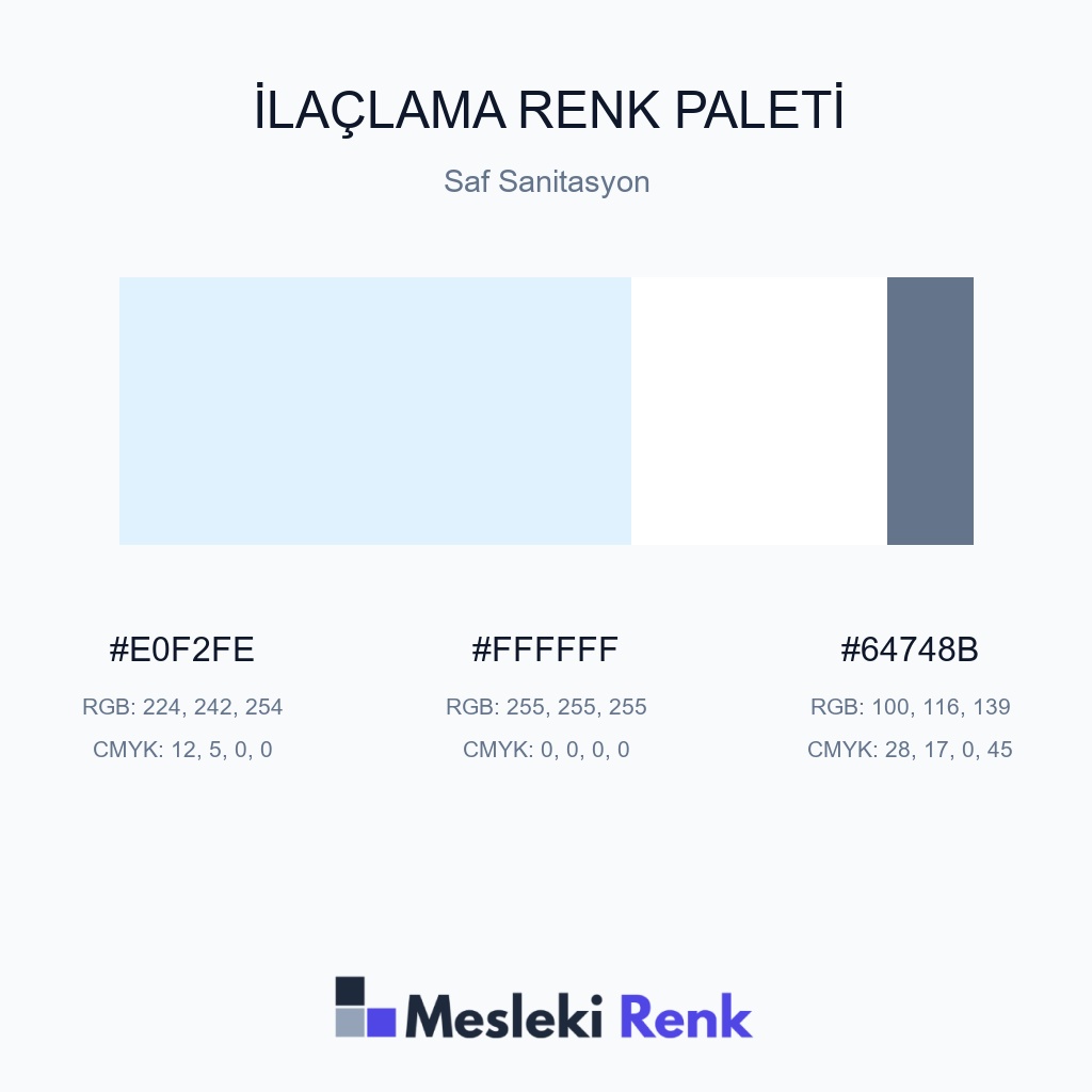 İlaçlama Saf Sanitasyon Renk Paleti