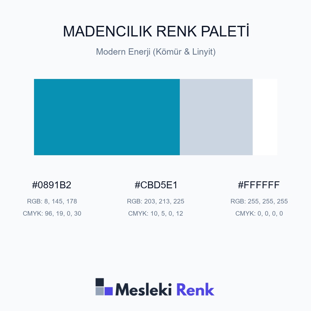 Madencilik Modern Enerji (Kömür & Linyit) Renk Paleti