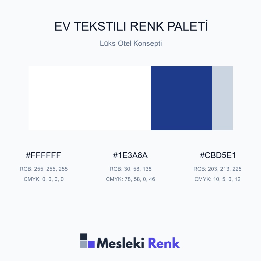 Ev Tekstili Lüks Otel Konsepti Renk Paleti