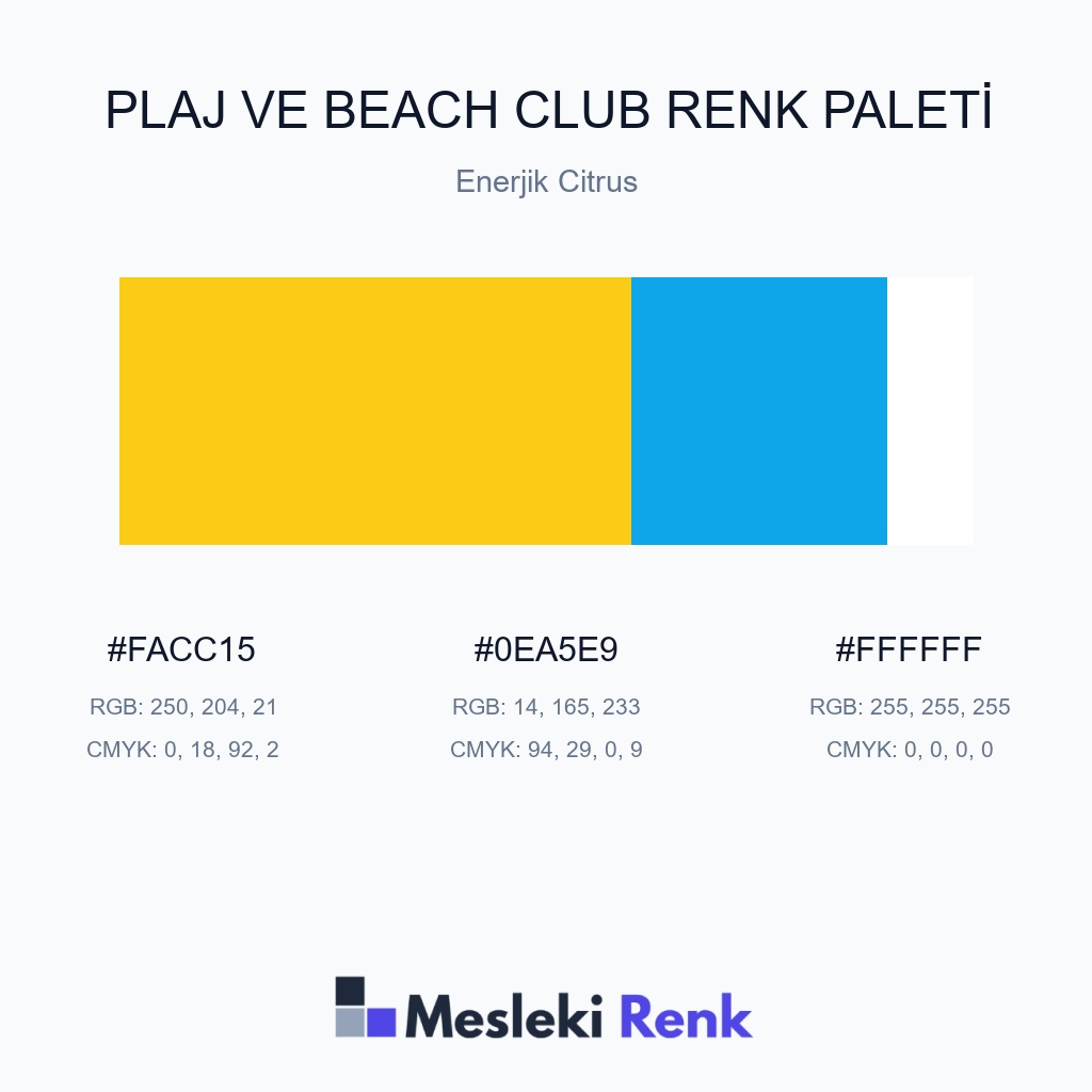 Plaj ve Beach Club Enerjik Citrus Renk Paleti