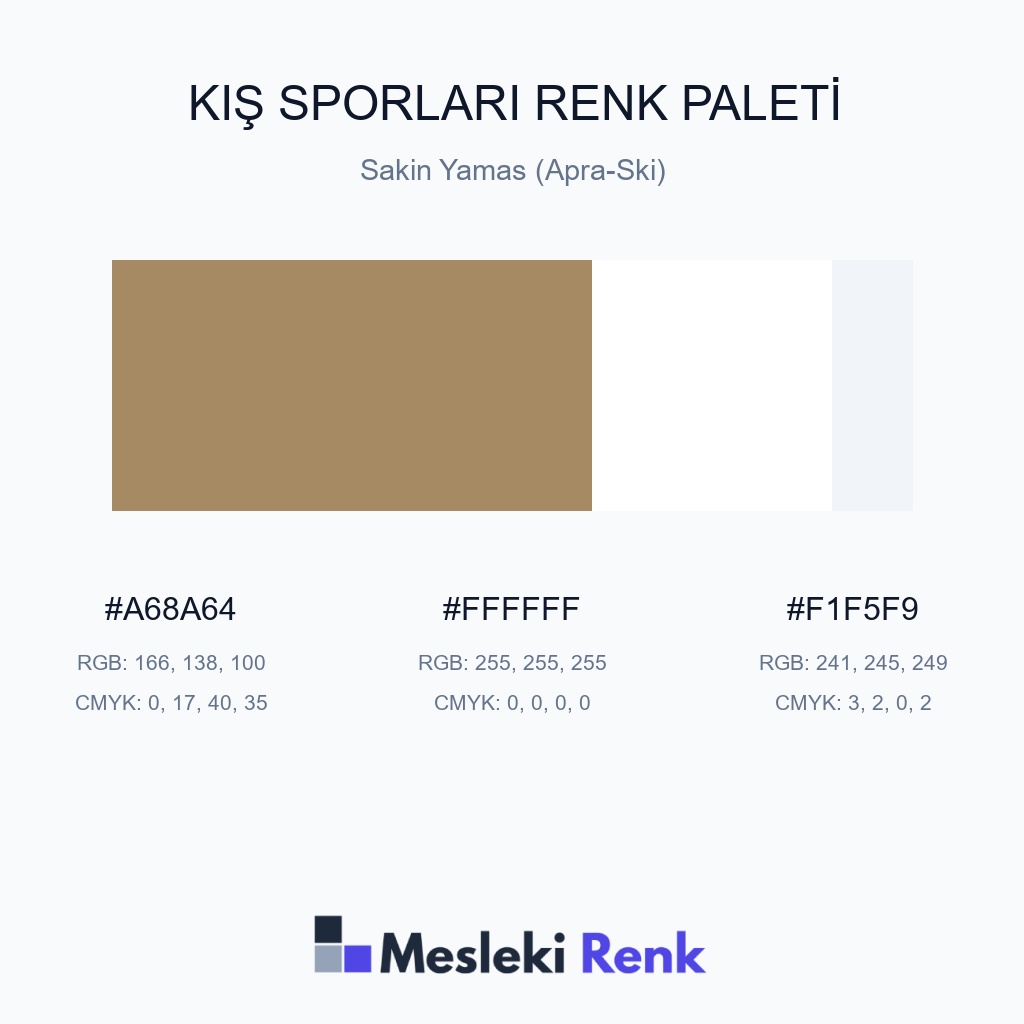 Kış Sporları Sakin Yamas (Apra-Ski) Renk Paleti