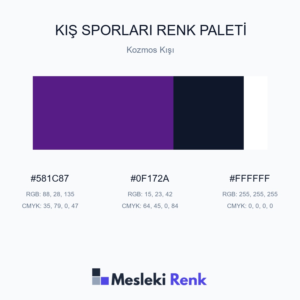 Kış Sporları Kozmos Kışı Renk Paleti