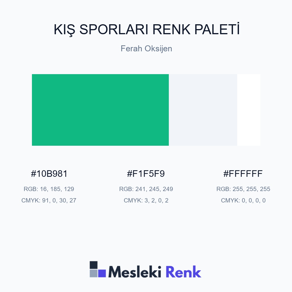 Kış Sporları Ferah Oksijen Renk Paleti
