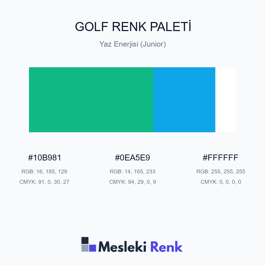 Golf Yaz Enerjisi (Junior) Renk Paleti