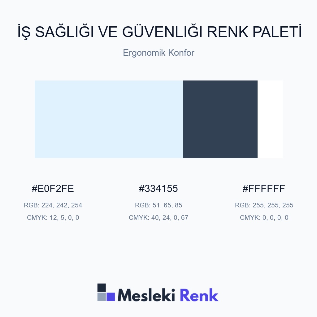 İş Sağlığı ve Güvenliği Ergonomik Konfor Renk Paleti