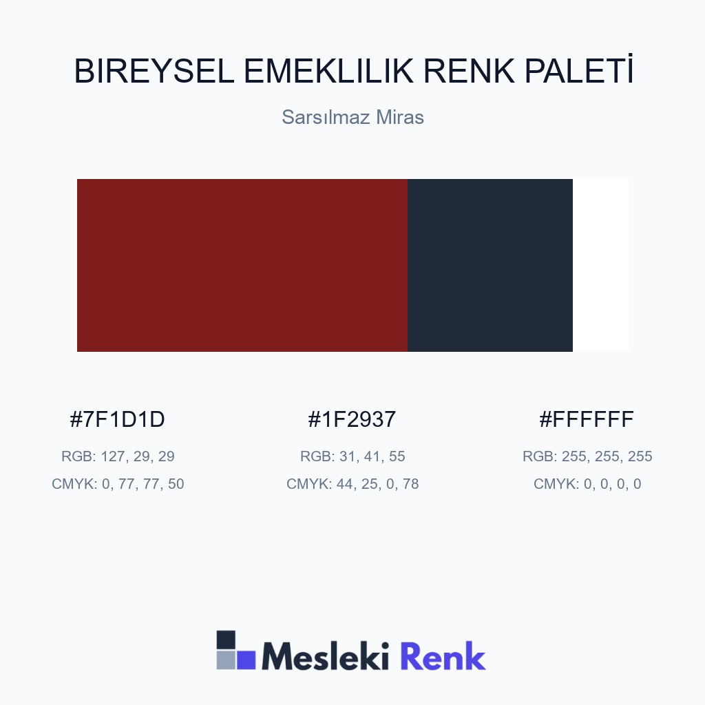 Bireysel Emeklilik Sarsılmaz Miras Renk Paleti